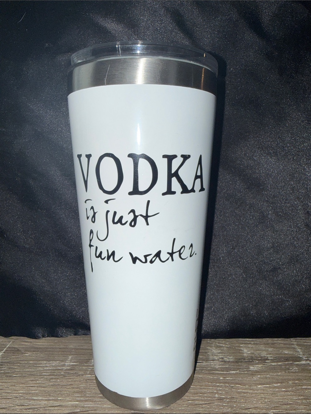 PURE White 22 oz “Funny Water” Tumbler